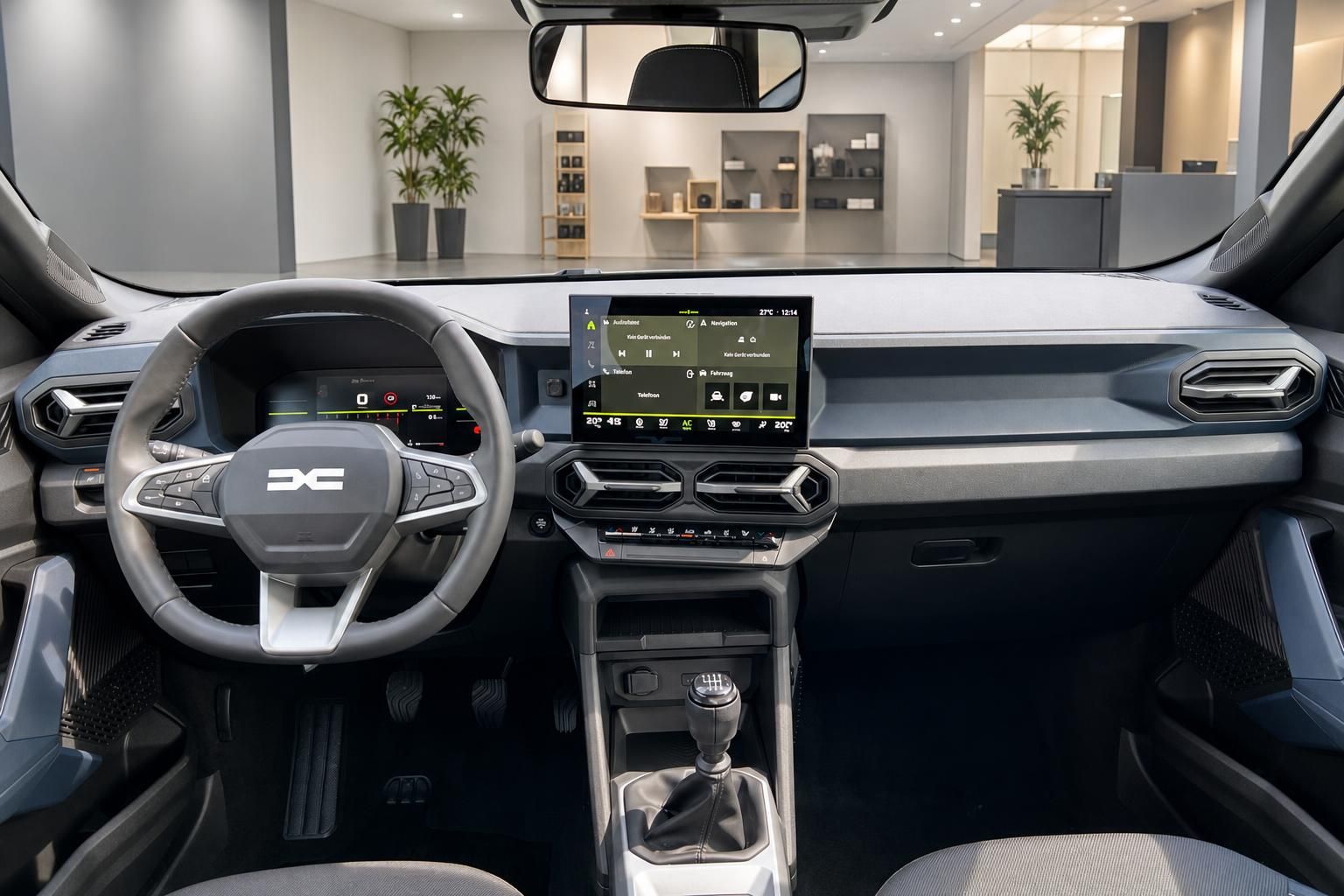 Dacia Bigster Cockpit mit Lenkrad und Infotainment-Display