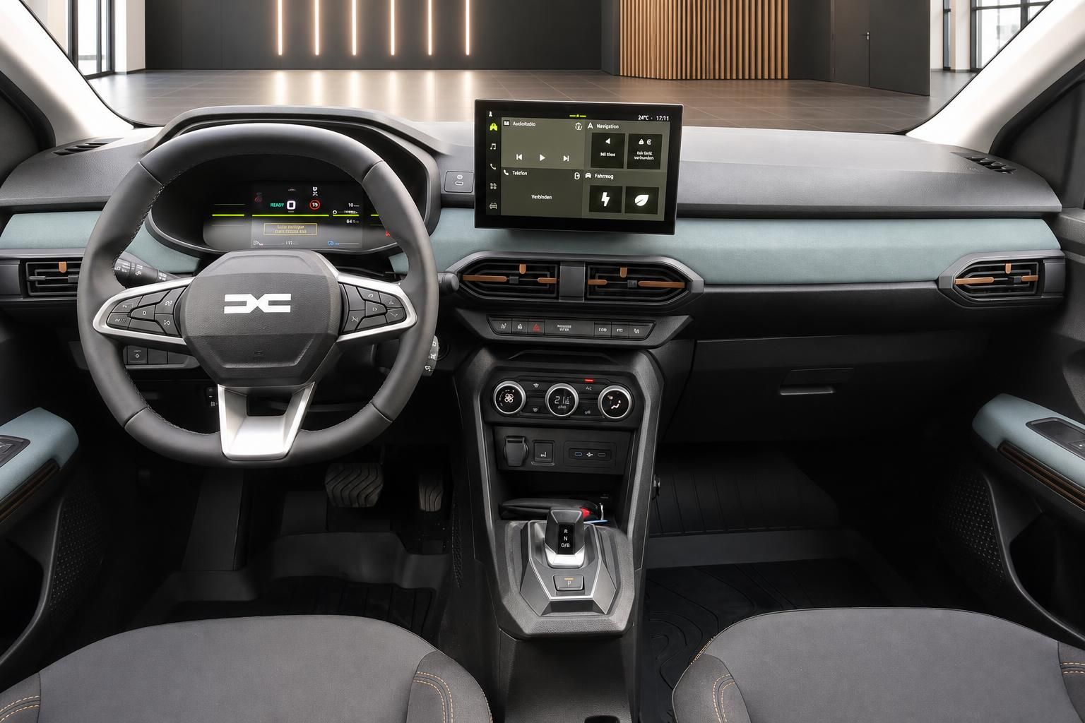 Dacia Jogger Cockpit mit Lenkrad und Touchscreen Infotainment