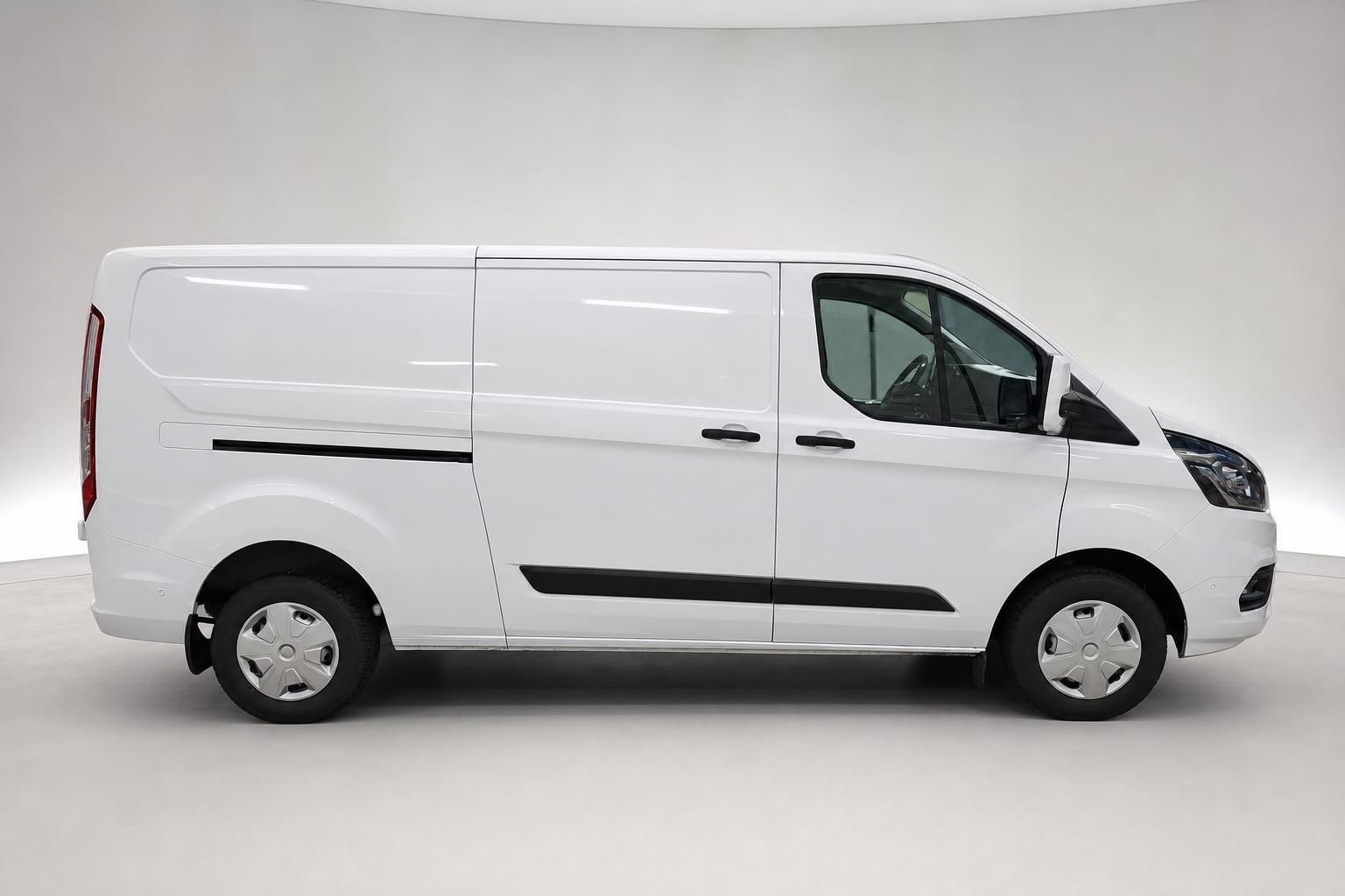 Ford Transit Custom weiß Seitenansicht Transporter Kastenwagen