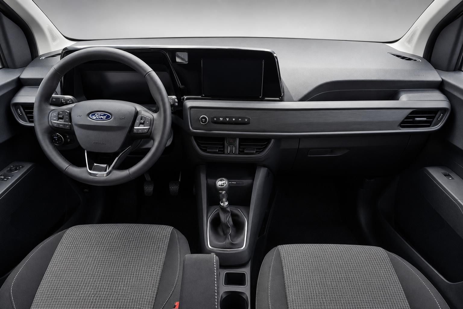 Ford Tourneo Connect Cockpit mit Lenkrad und Infotainment Display