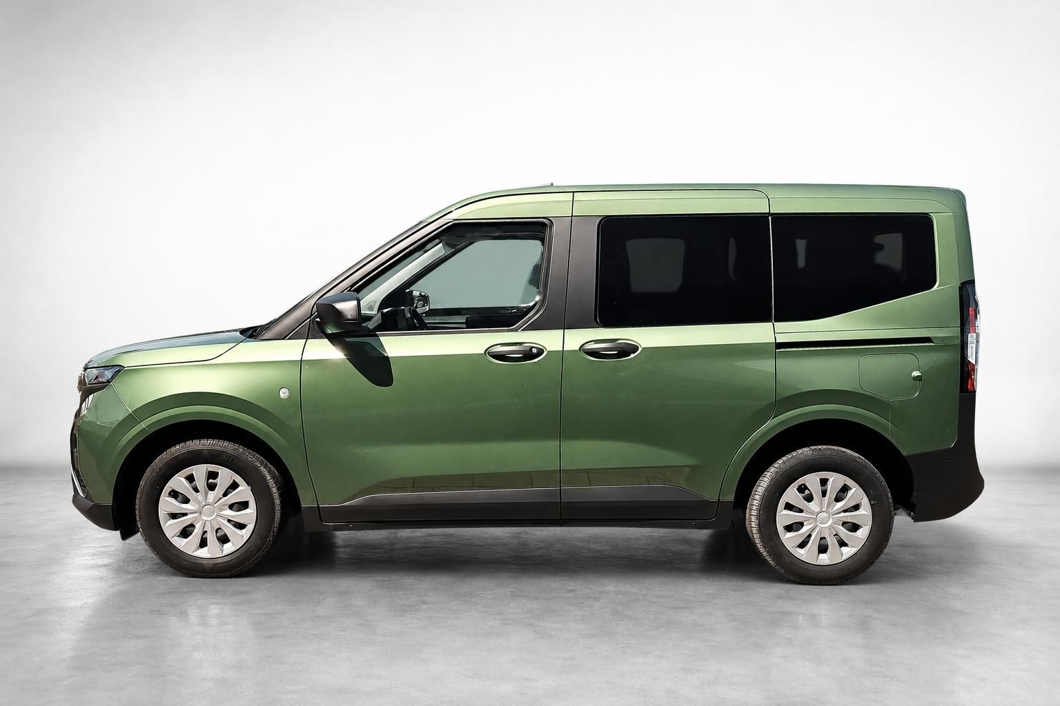 Ford Tourneo Courier gruen Seitenansicht Profil Neuwagen