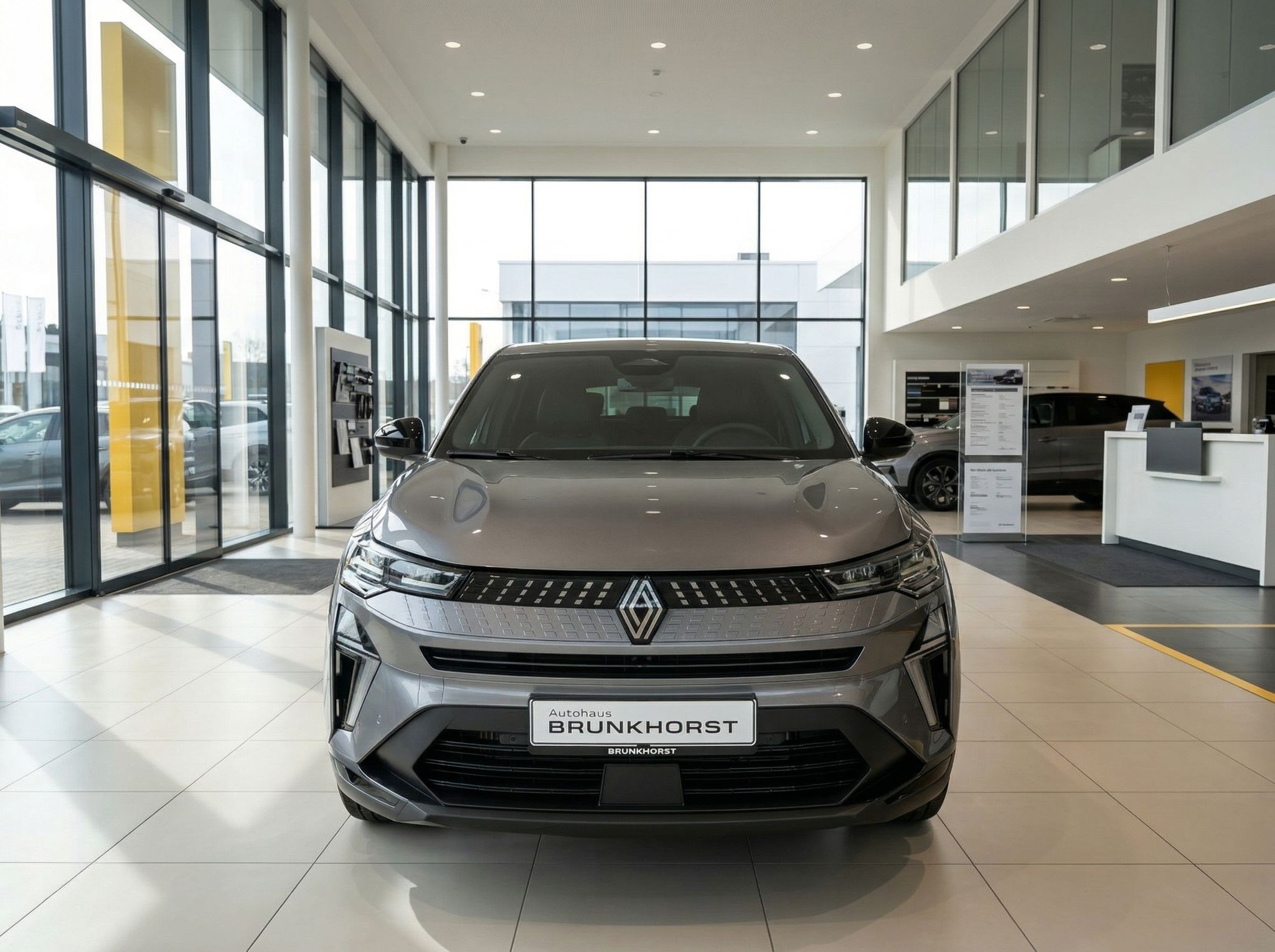 Renault Captur Frontansicht grau im Autohaus Brunkhorsst