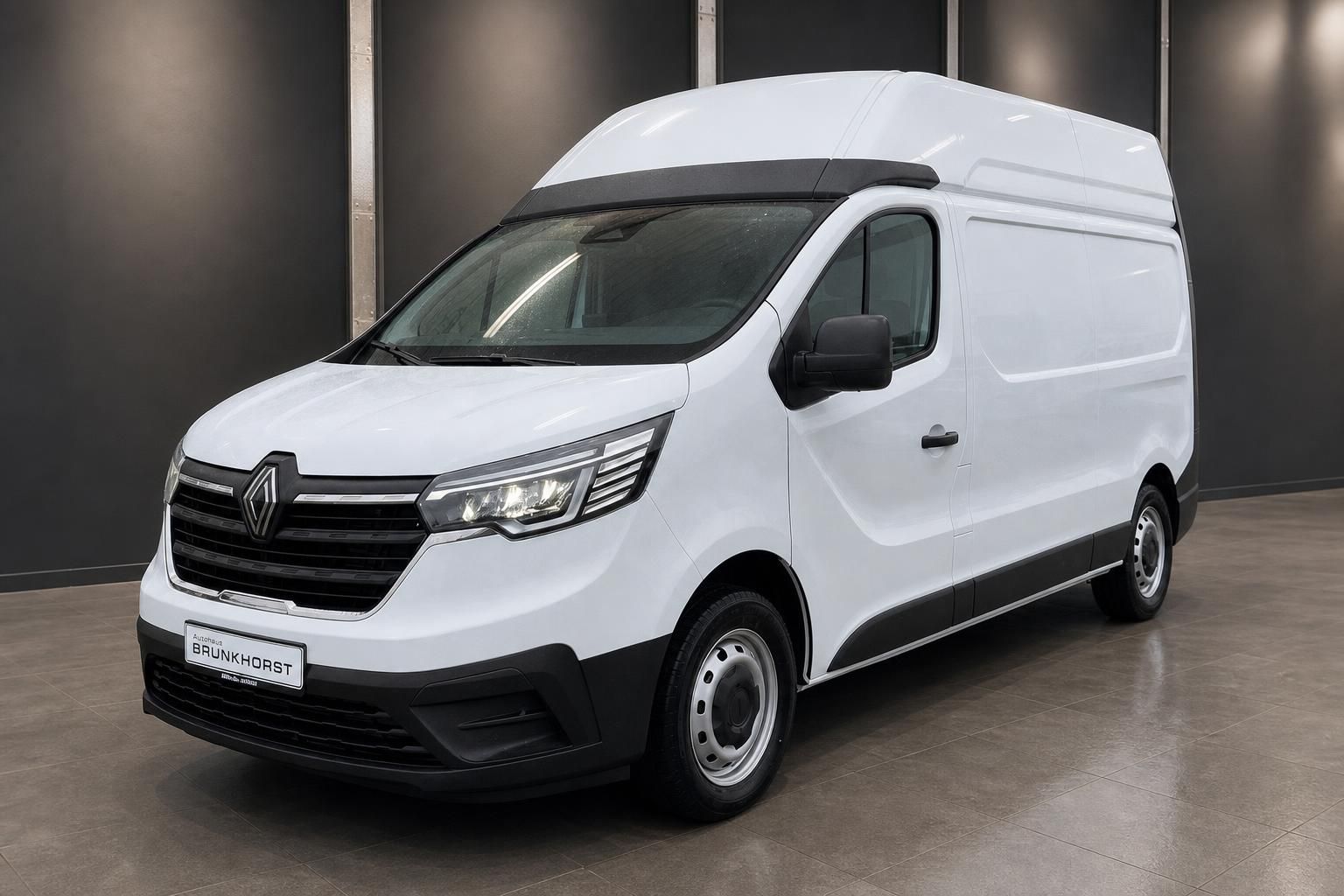 Renault Trafic Kastenwagen weiss Seitenansicht - hoher Transporter mit Hochdach