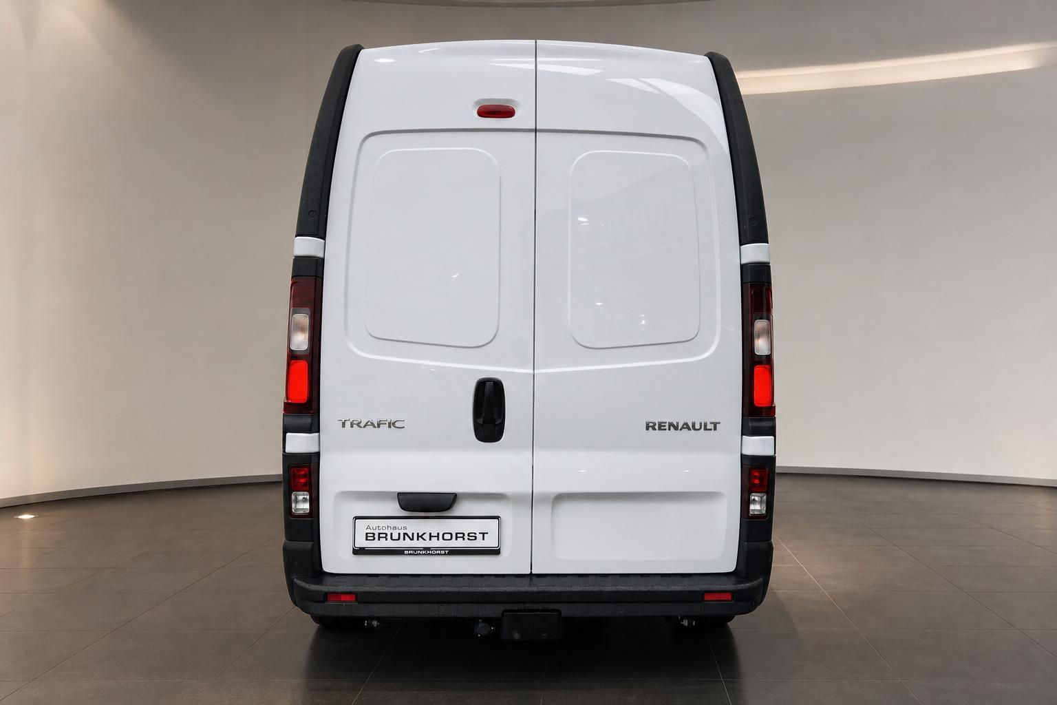Renault Trafic Kastenwagen weiss Heckansicht - Transporter mit Hecktüren