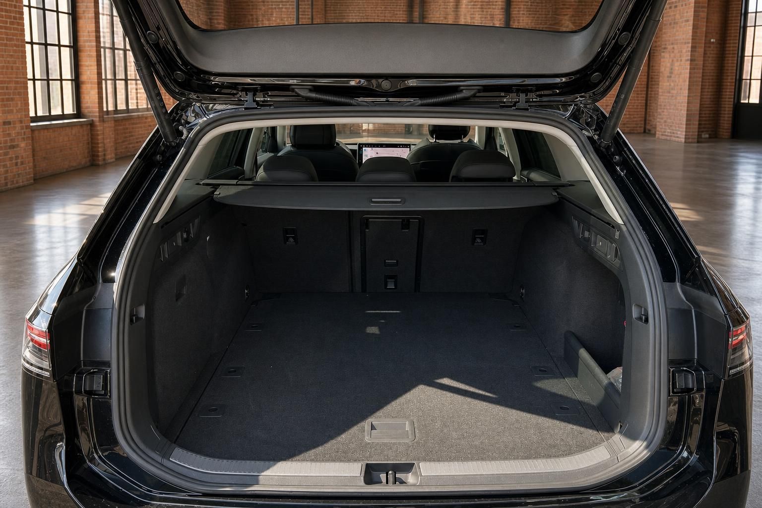 VW Passat Variant Kofferraum offen mit viel Ladevolumen