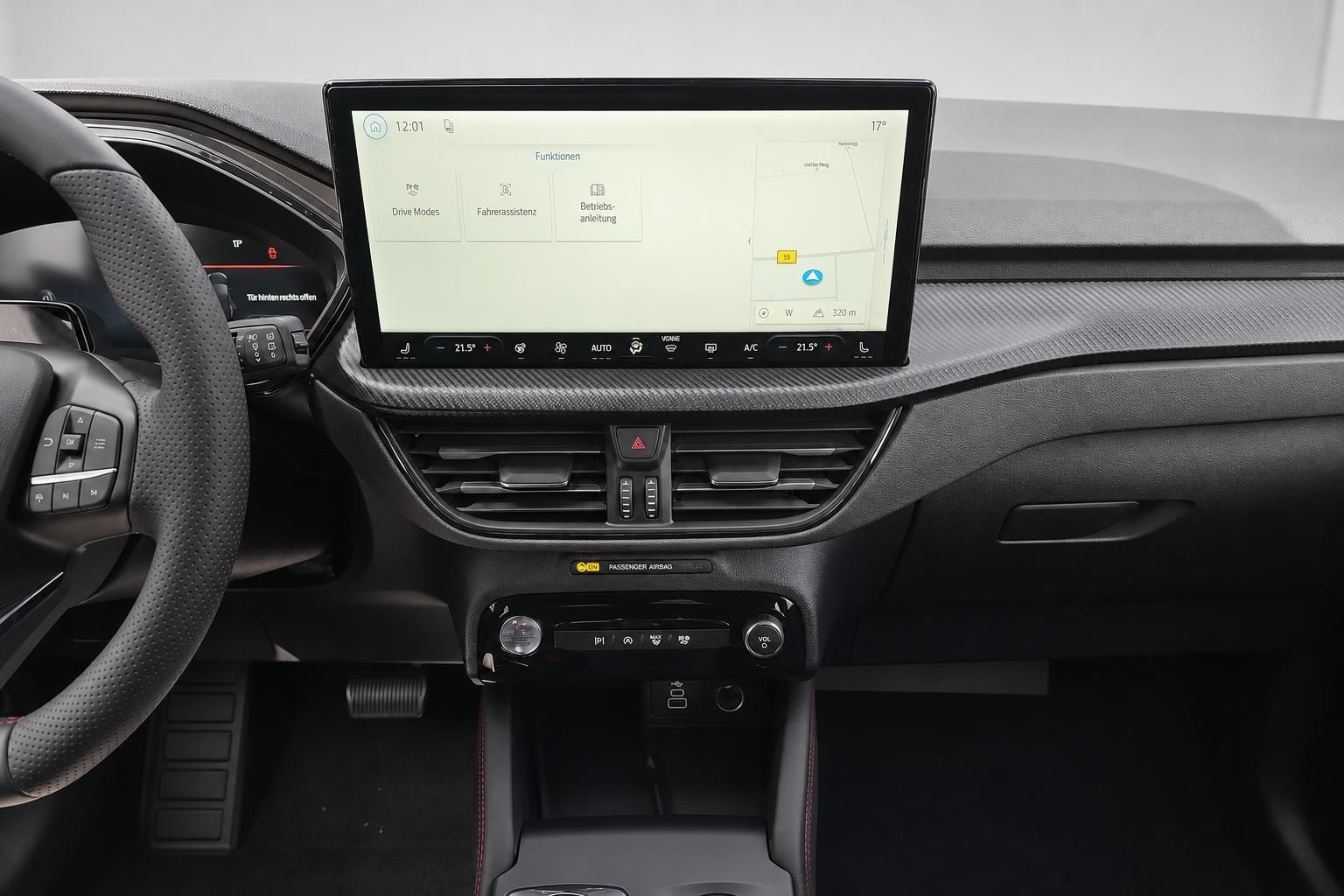 Ford Mittelkonsole mit Touchscreen und Klimabedienung