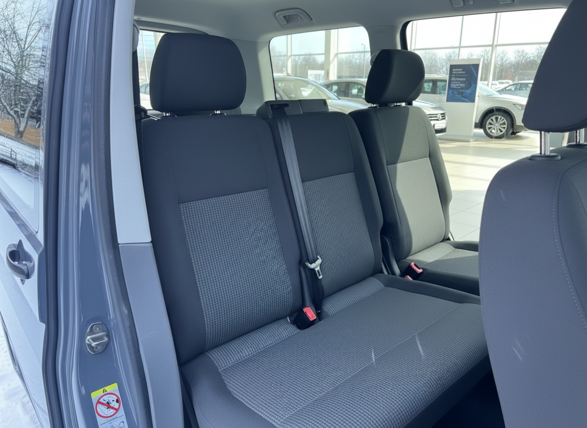 Volkswagen Transporter T6 Innenraum Rücksitzbank grau Stoff 3-Sitzer
