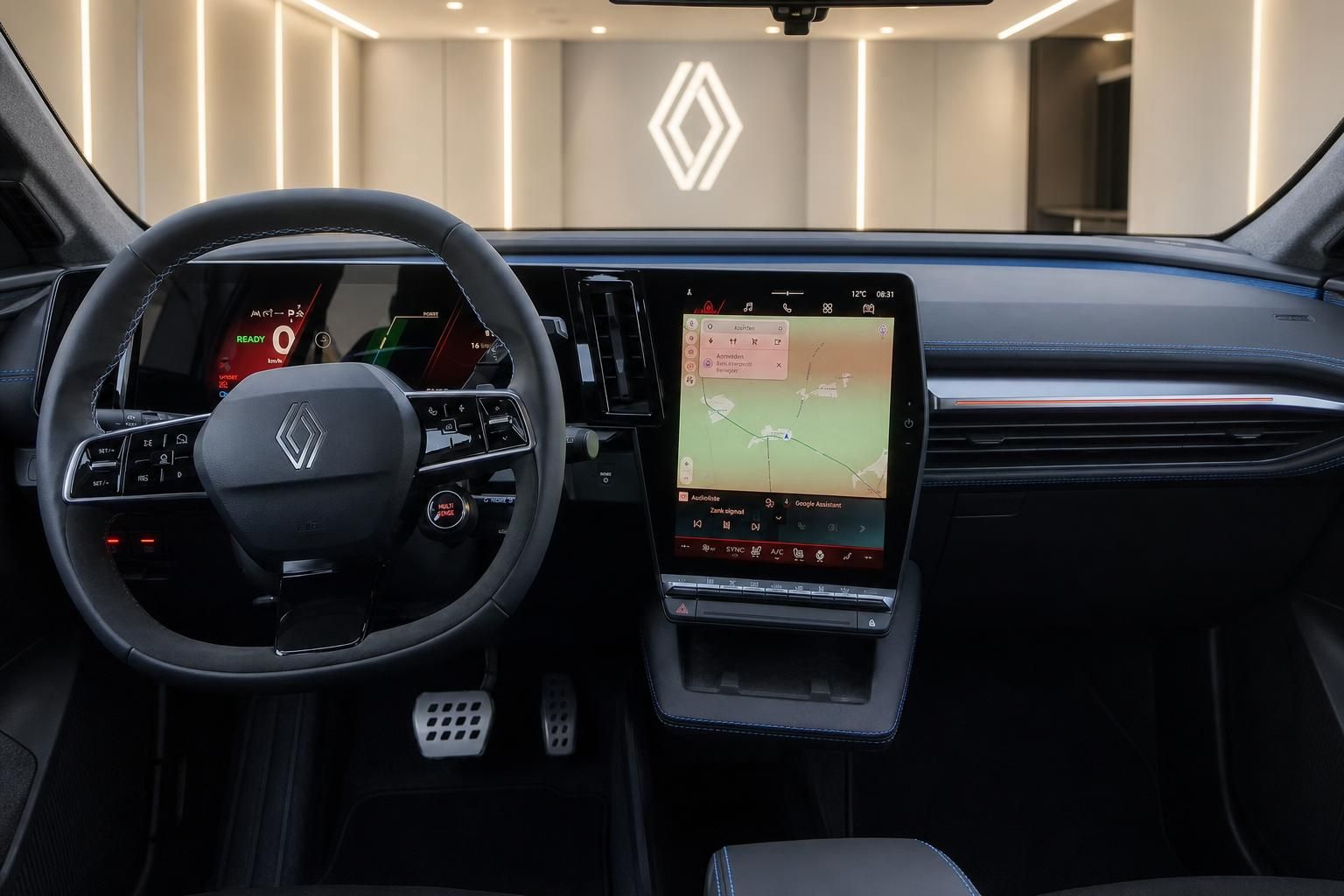 Renault Scenic Cockpit mit digitalem Display und Navigationssystem