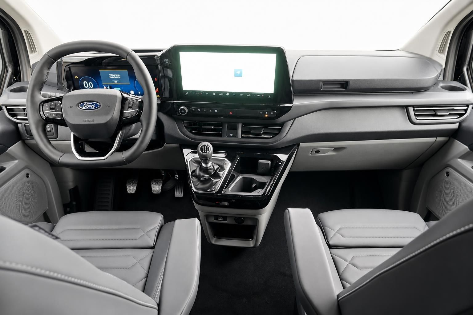 Cockpit Ford Van mit Lenkrad, Touchscreen und Sitzen
