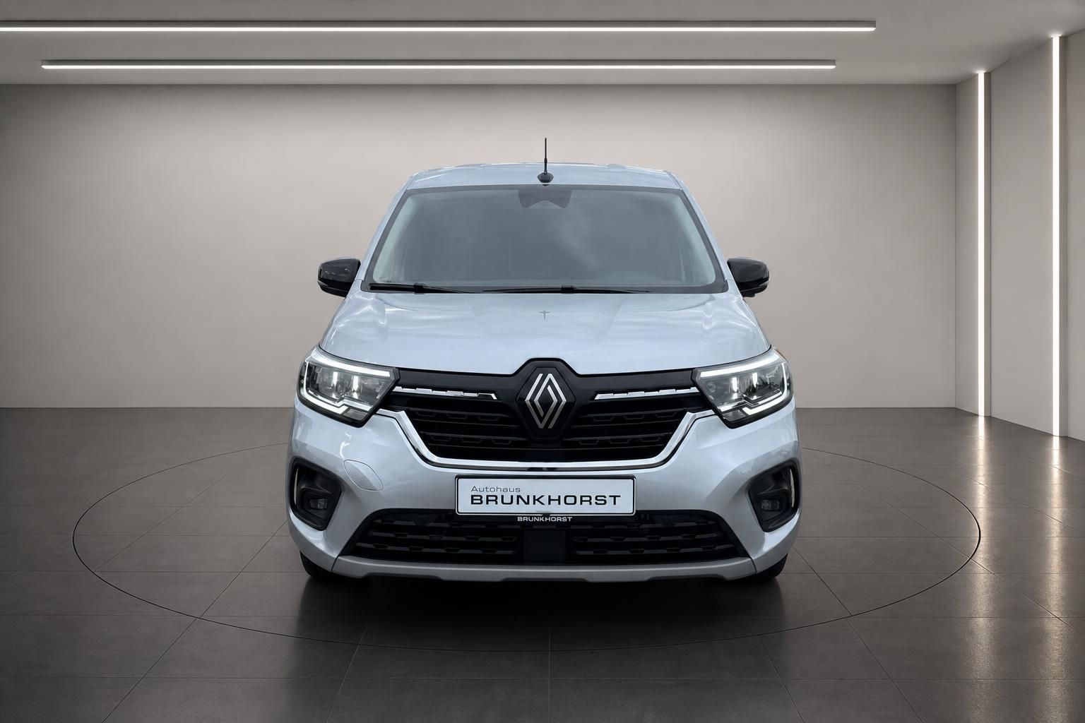 Renault Kangoo silber Frontansicht LED-Scheinwerfer Kühlergrill Autohaus Brunkhorst