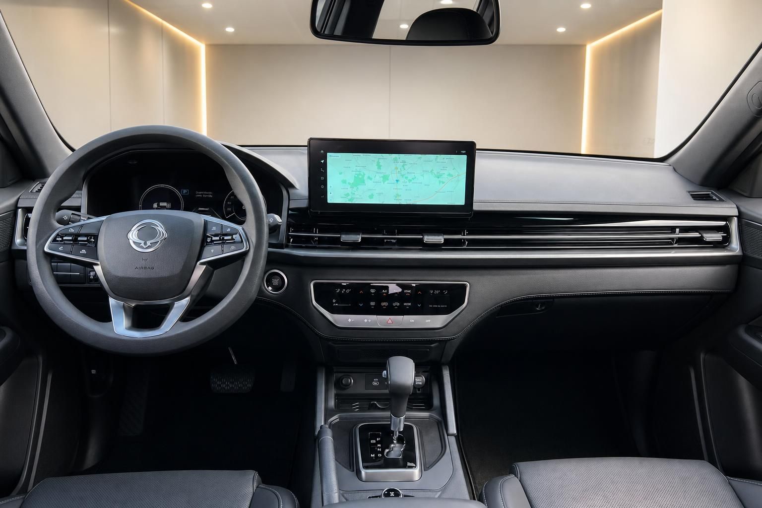 SsangYong Sports Pickup Armaturenbrett - digitales Display und moderne Infotainment-Ausstattung