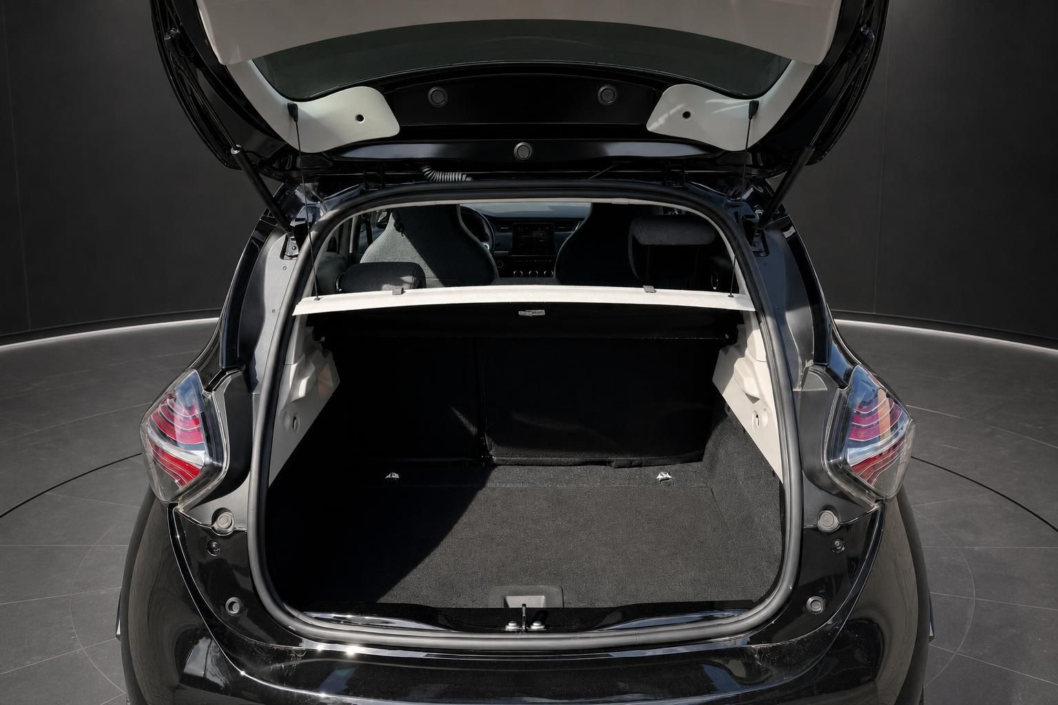 Renault Zoe Kofferraum mit geöffneter Heckklappe