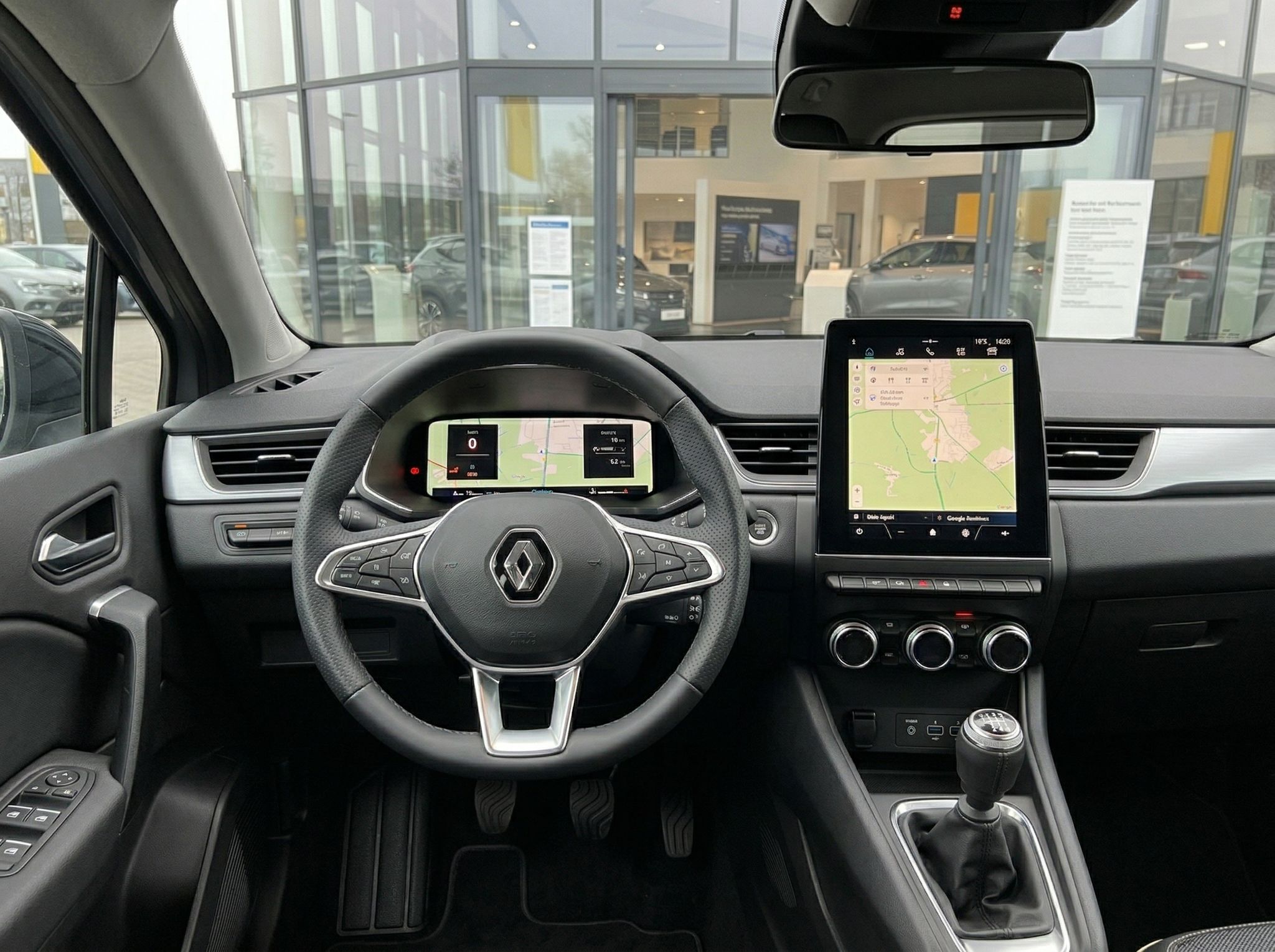 Renault Armaturenbrett mit Navigationssystem und Klimaanlage - Fahrzeug-Innenausstattung