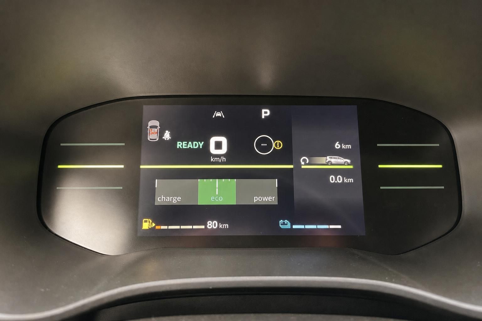 Digitales Kombiinstrument Elektrofahrzeug mit Eco-Modus und Reichweitenanzeige