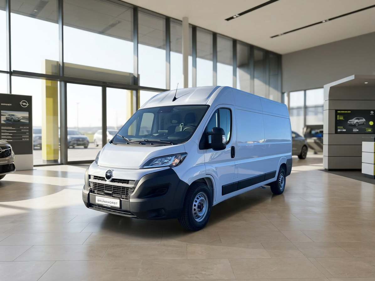 Opel Movano Kastenwagen L3H2 in Weiß im Autohaus Brunanorst Showroom