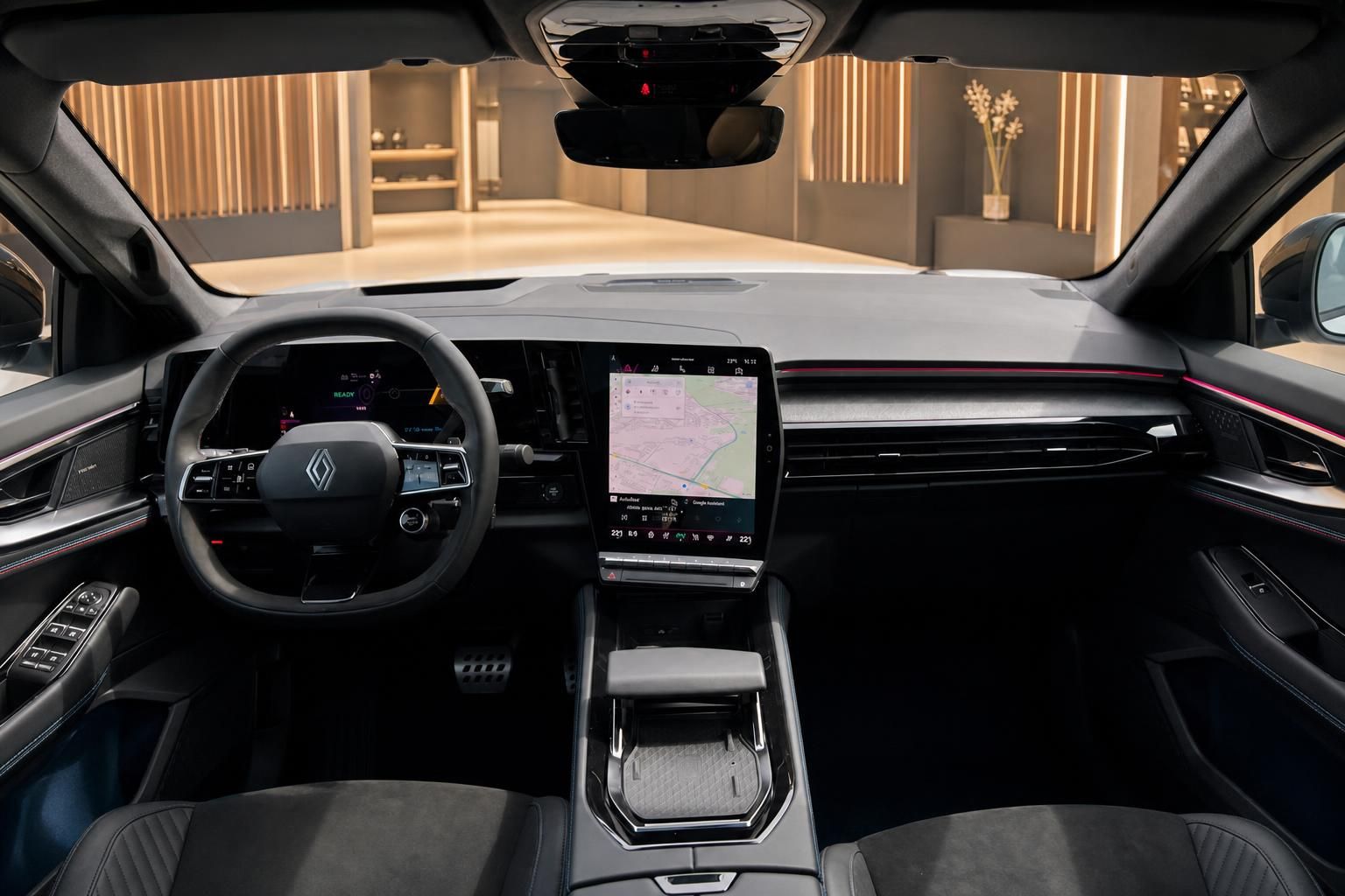 Renault Rafale Innenraum Cockpit mit digitalem Kombiinstrument und großem Touchscreen