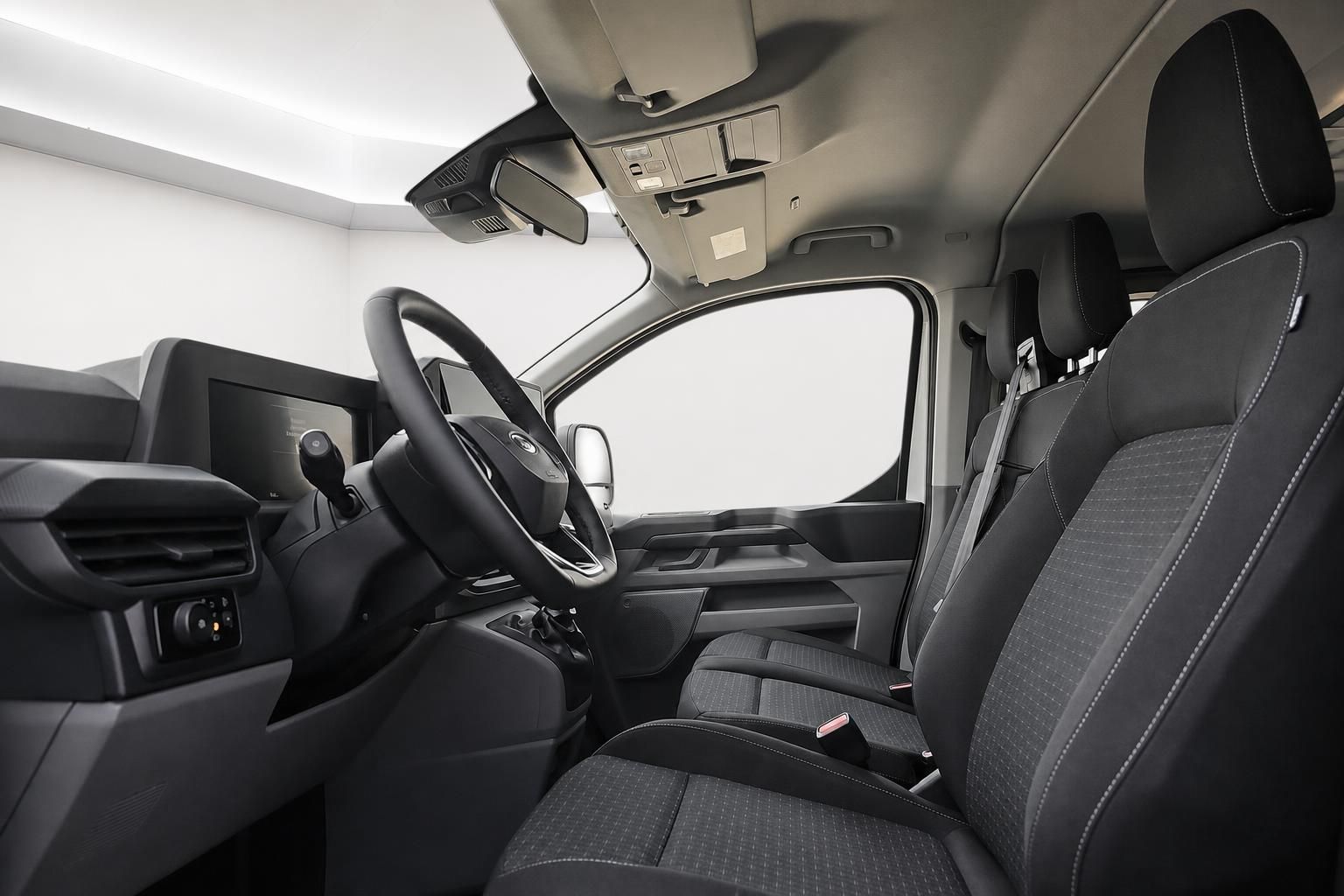 Ford Fahrerkabine Innenraum mit Lenkrad und Sitzen