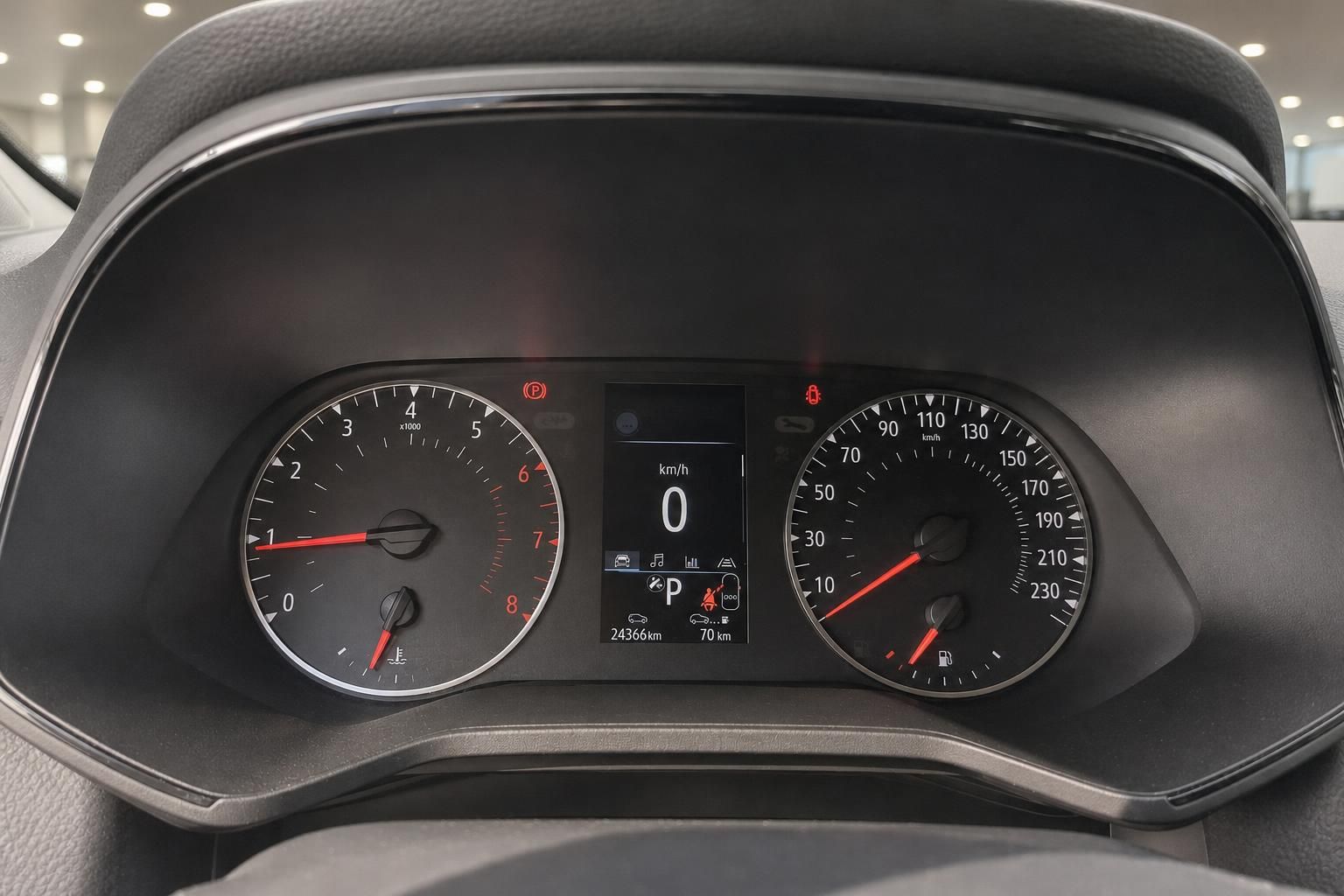 Renault Tacho mit Drehzahlmesser, Tachometer und Bordcomputer – 24366 km Kilometerstand