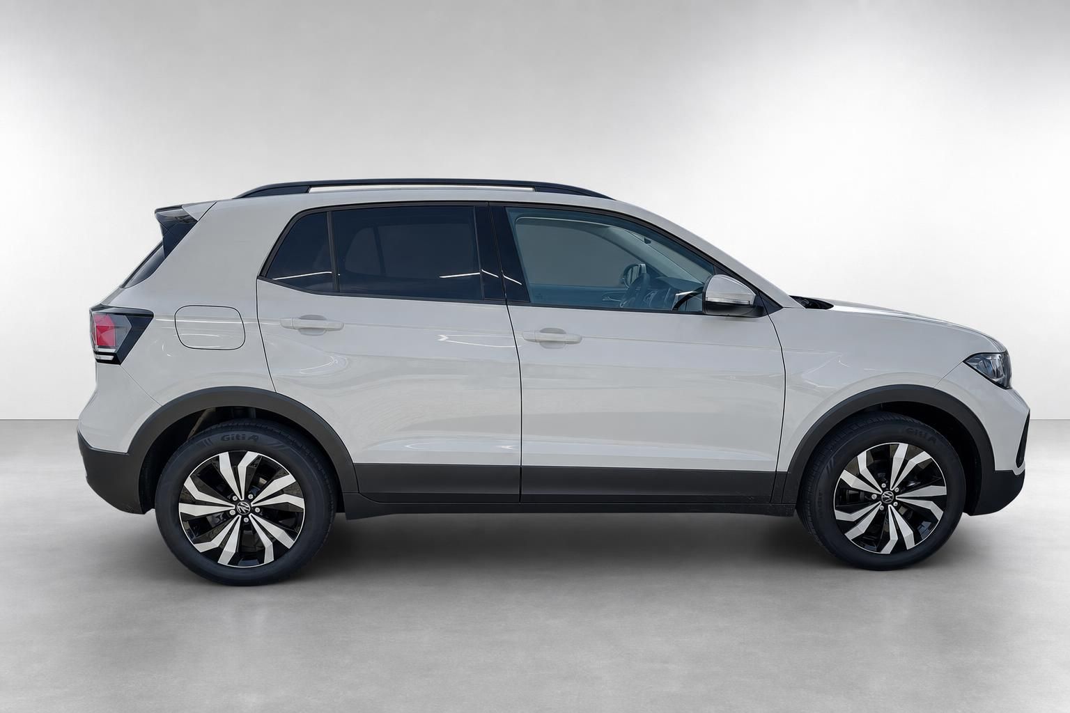 VW T-Cross weiß Seitenansicht SUV Studioaufnahme